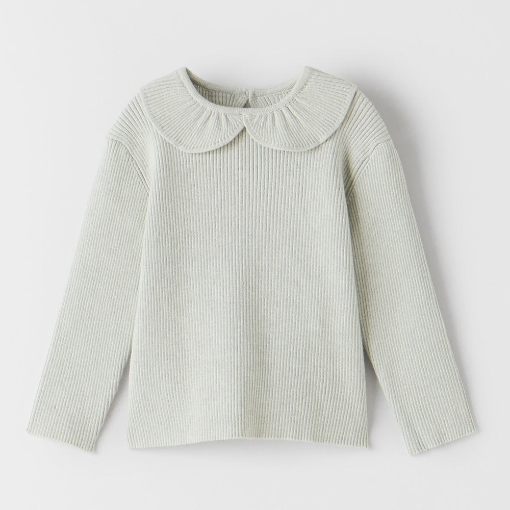 Zara Baby Toddler Grey Gray Knit Top Sweater